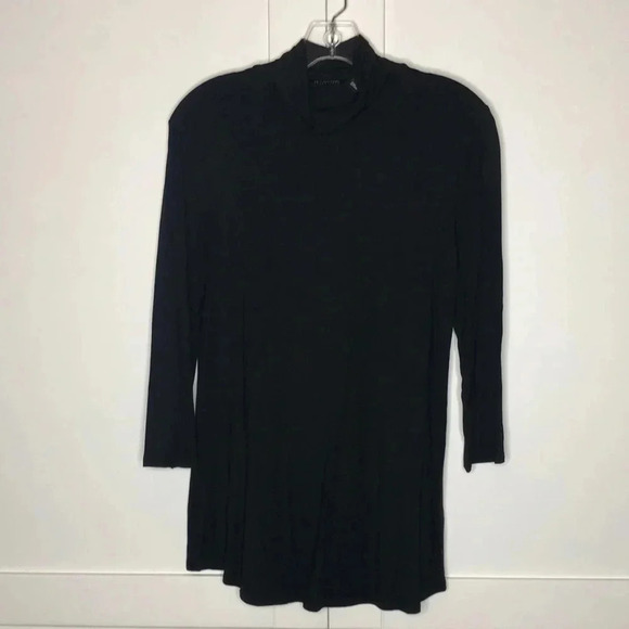 NEW H BY HALSTON Mock Neck Long Sleeve Tunic - Picture 1 of 8